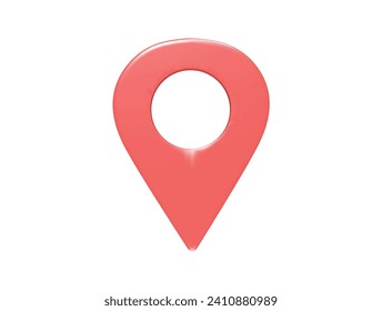  Location icon 3d render illustration