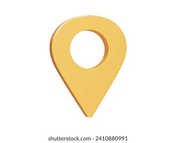  Location icon 3d render illustration