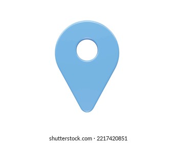 Location icon 3d rendering illustration