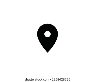 Location icon black vector art. 