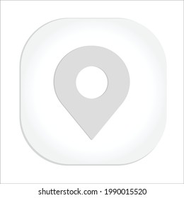 Location Icon Black and white Vector Icon