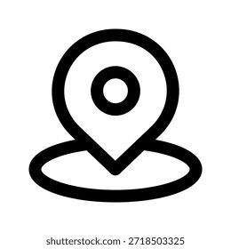 ícone de local. O ícone pode ser usado para sites, modelos de impressão, modelos de apresentação, ilustrações, etc