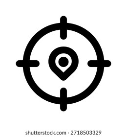 Icono de ubicación. El ícono se puede utilizar para Sitios web, Plantillas impresas, Plantillas de presentación, ilustraciones, etc