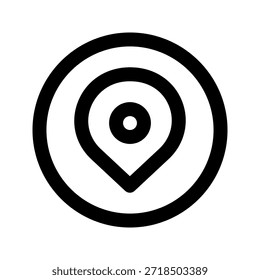 Icono de ubicación. El ícono se puede utilizar para Sitios web, Plantillas impresas, Plantillas de presentación, ilustraciones, etc