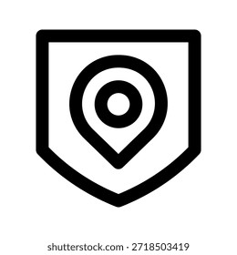 ícone de local. O ícone pode ser usado para sites, modelos de impressão, modelos de apresentação, ilustrações, etc