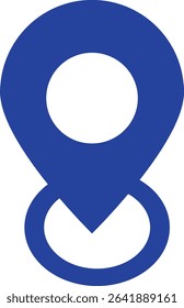 Location icon in clean vector style, representing map pins, navigation, and place markers. Perfect for apps, websites, and travel designs. Fully editable Adobe Illustrator EPS file included.