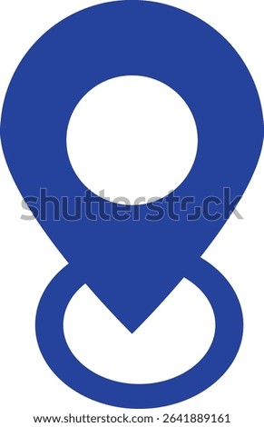Location icon in clean vector style, representing map pins, navigation, and place markers. Perfect for apps, websites, and travel designs. Fully editable Adobe Illustrator EPS file included.