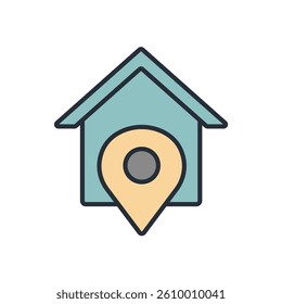 location icon collection .design style with background