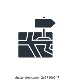 Icono de ubicación colección. Estilo de diseño con fondo