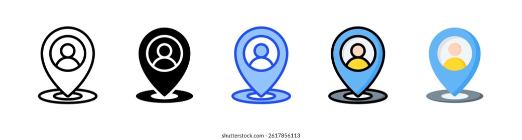 Location Icon Collection With Multiple Styles