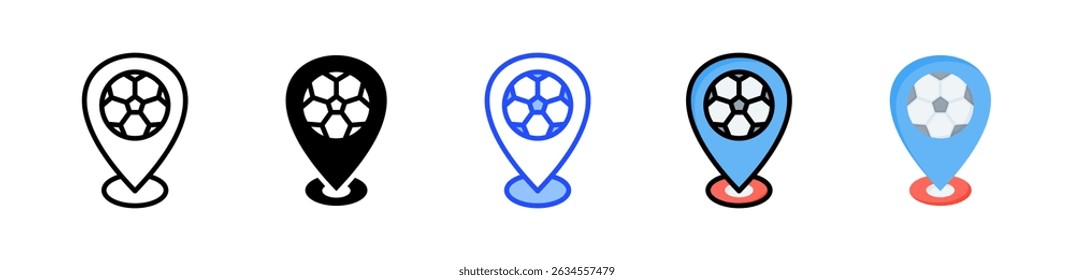 Location Icon Collection With Multiple Styles