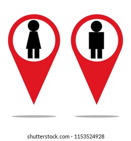 Location icon collection with pictogram