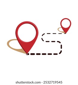 location icon. Deep location pin. flat design style. Travel, navigation, destination, delivery, target pictograms. Road map sign. vector template design
