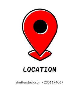 Location icon design for business. Stock vector icon.