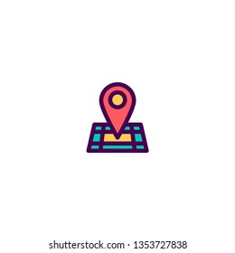 Location icon design. e-commerce icon vector illustration