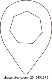 Location icon design graphic vector art