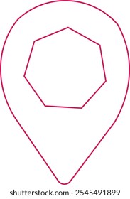 Location icon design graphic vector art