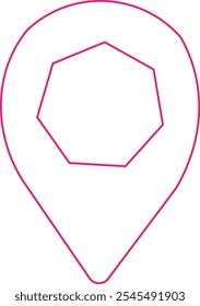 Ícone de localização design gráfico vetorial art