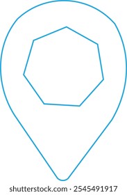 Location icon design graphic vector art