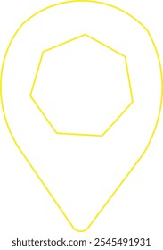 Arte vectorial gráfico de diseño de íconos de Locación