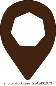 Location icon design graphic vector art
