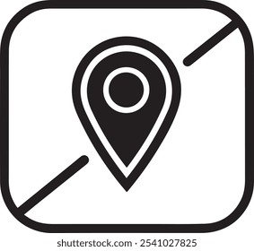 Location Icon Design For Illustration 