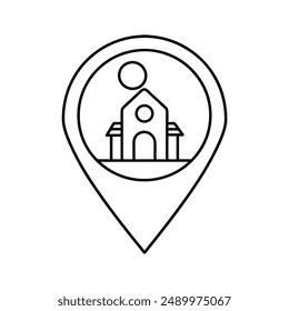 A location icon design in vector