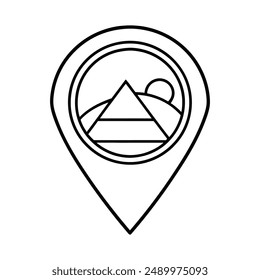 A location icon design in vector