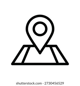 Ícone de localização, design de ilustração de vetor de destino
