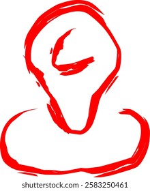 location icon in Doodle style