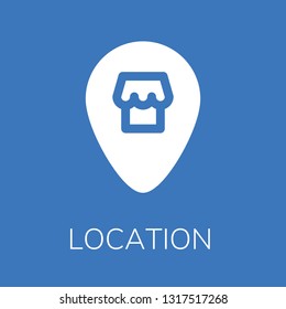  Location icon. Editable  Location icon for web or mobile.