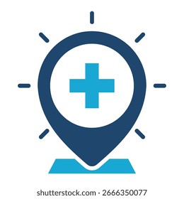 Location Icon Element For Design