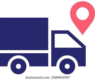 Location Icon Fill Vector Illustration
