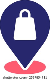 Location Icon Fill Vector Illustration