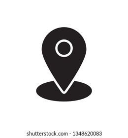 location icon filled outline flat