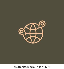  Location icon flat.