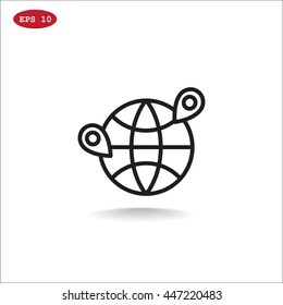  Location icon flat.