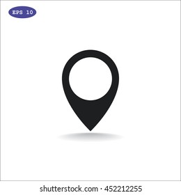Location icon flat.