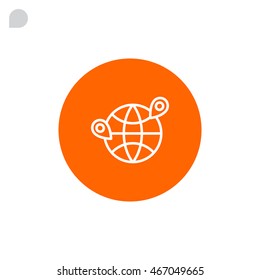  Location icon flat.
