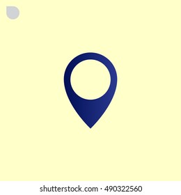 Location icon flat.