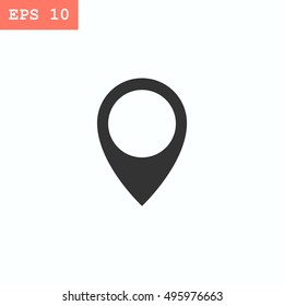 Location icon flat.