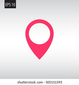 Location icon flat.