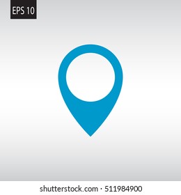 Location icon flat.