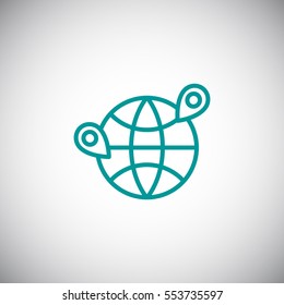  Location icon flat.