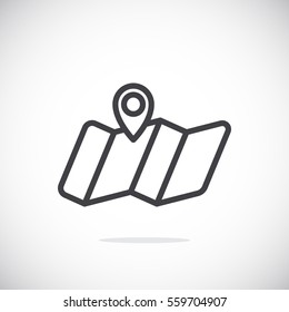  Location icon flat.