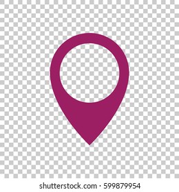 Location icon flat.