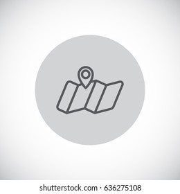  Location icon flat.