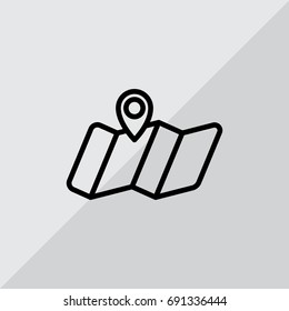  Location icon flat.