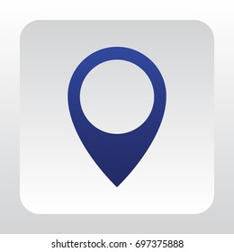 Location icon flat.