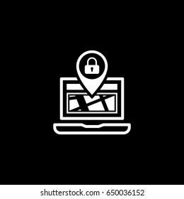 Location Icon. Flat Design. Business Concept. Isolated Illustration.